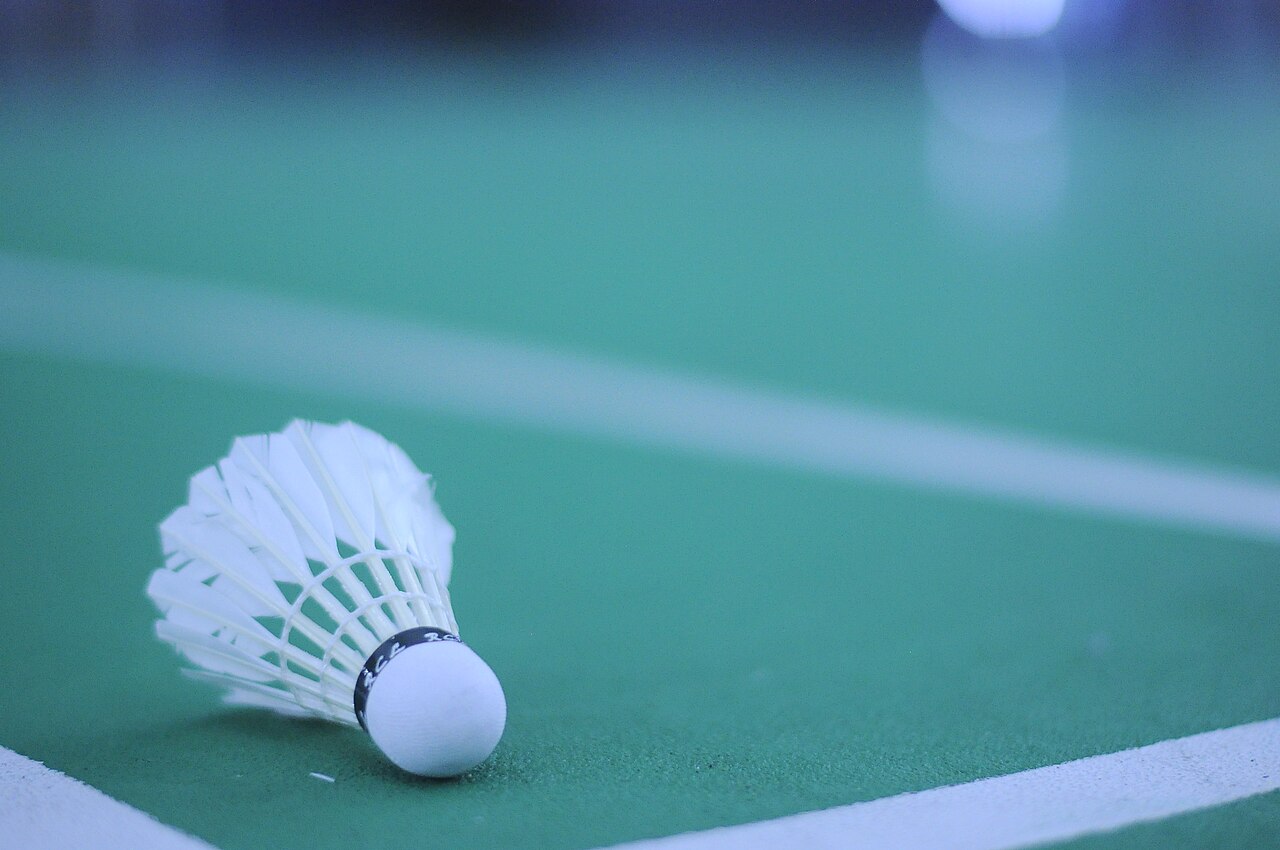 A badminton court